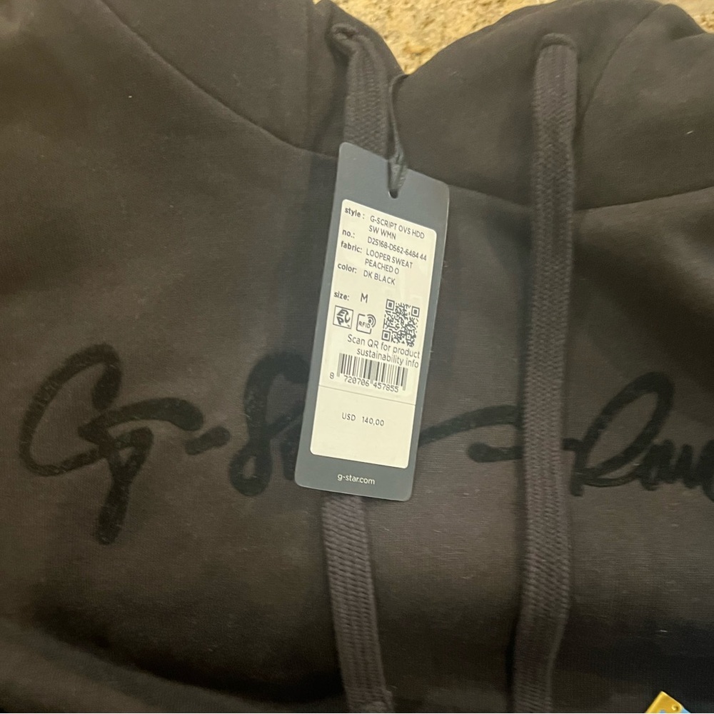 G-Star RAW G-Script Oversized Hoodie – Size Medium – NWT - Picture 7 of 10